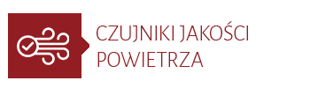 Piktogram symbolizujący wiatr z napisem: czujnik jakości powietrza