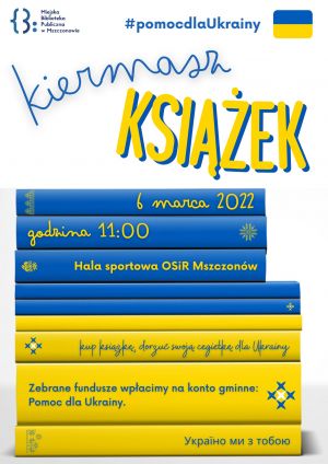 Grafika: plakat informujący o kiermaszu