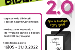 Plakat promujący akcję zapisz się do Biblioteki