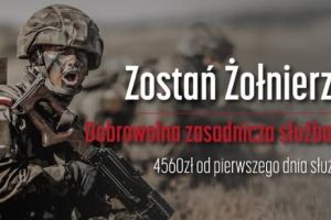 Grafika promująca nabór do zasadniczej służby wojskowej