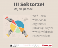 Grafika informująca o badaniu ankietowym