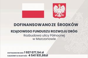 Tablica informacyjna dotycząca dofinansowania