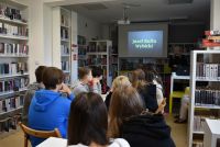 Zdjęcie: uczestnicy  spotkań w ramach działań bibliotece