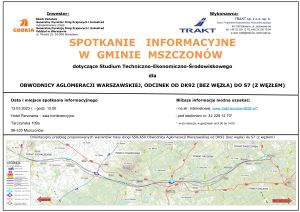 Plakat informacyjny dot. spotkania