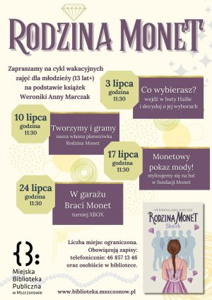 Plakat informujący o działaniach Biblioteki