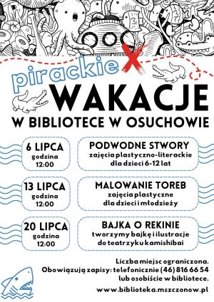 Plakat informujący o działaniach Biblioteki