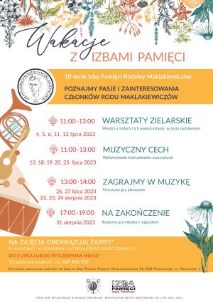 Plakat informujący o działaniach Gminnego Centrum Informacji