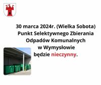 Komunikat dot. funkcjonowania PSZOK