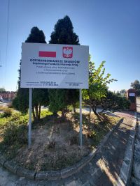 Zdjęcie: tablica informacyjna remontowanej drogi