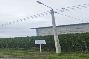 Zdjęcie wymienionych opraw oświetleniowych