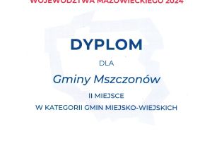 Pamiątkowy dyplom dla gminy