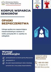Plakat informujący o projekcie