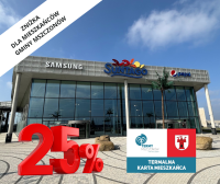 Grafika ozdobna informująca o zniżce