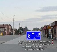 Zdjęcie pokazujące drogę na której nie można parkować