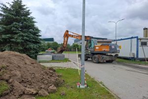 Zdjęcie: prace budowlane na terenie oczyszczalni