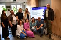 Zdjęcie: pracownicy Gminnego Centrum Informacji z Burmistrzem Mszczonowa w Klubie Rozwoju Cyfrowego