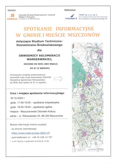Plakat informacyjny