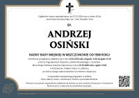Nekrolog śp. Andrzeja Osińskiego