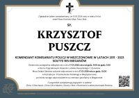 Nekrolog śp. Krzysztofa Puszcza
