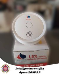 Grafika przedstawiająca czujkę dymu