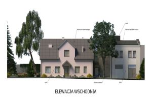 Grafika przedstawiająca rzuty budynku