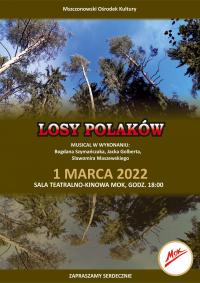 Plakat informujący o wydarzeniu 1 marca 2022