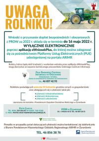 Ruszył nabór wniosków o przyznanie dopłat bezpośrednich i obszarowych z PROW 2022