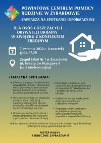 Plakat promujący spotkanie