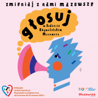 Grafika promująca głosowanie w Budżecie Obywatelskim