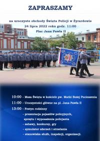 Plakat promujący obchody Święta Policji