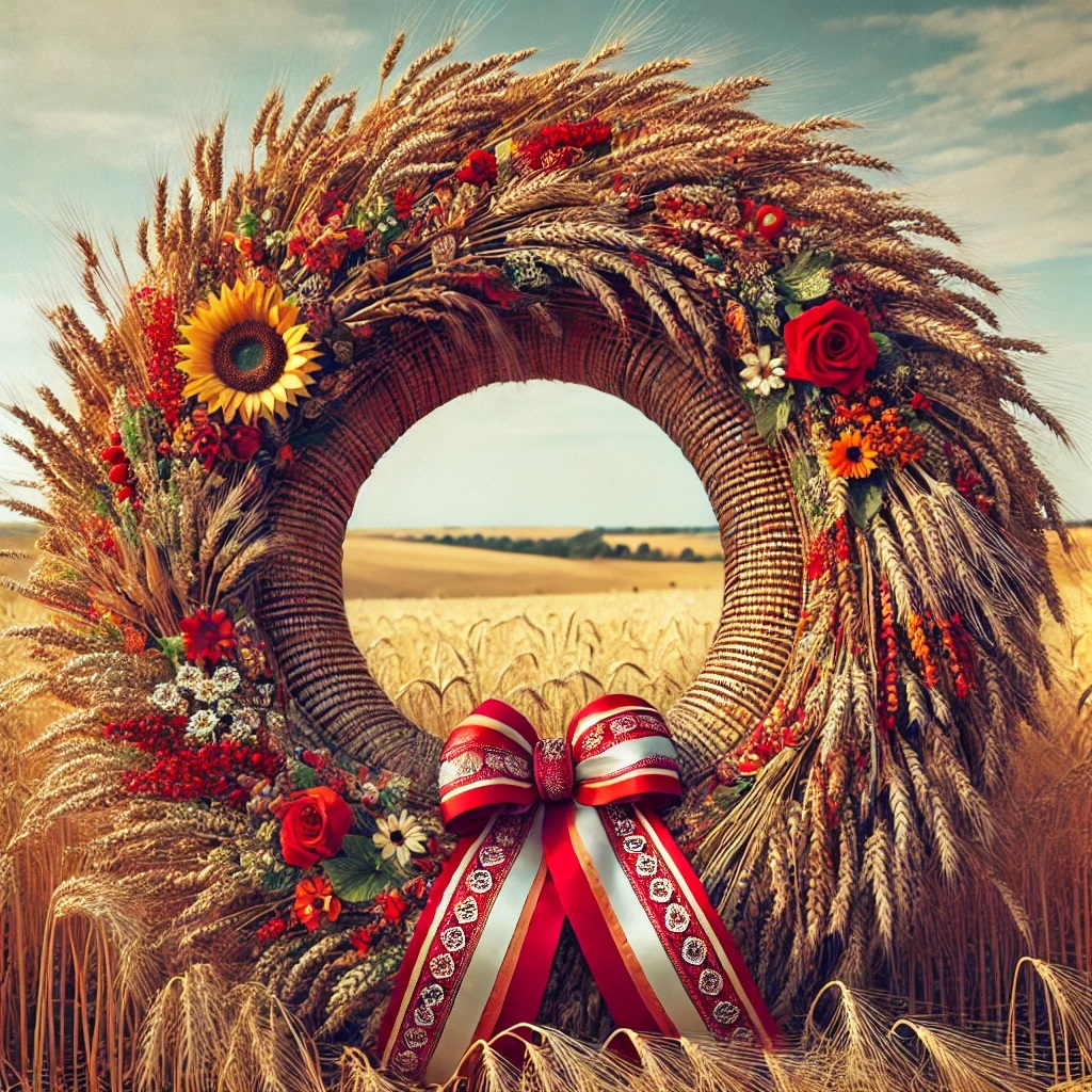 Grafika przedstawiająca Wieniec Dożynkowy