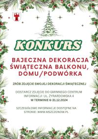 Konkurs bożonarodzeniowy „Bajeczna dekoracja świąteczna balkonu, domu, podwórka”