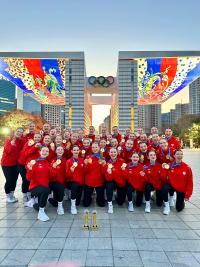 Podwójne złoto mszczonowskich cheerleaderek w Korei!