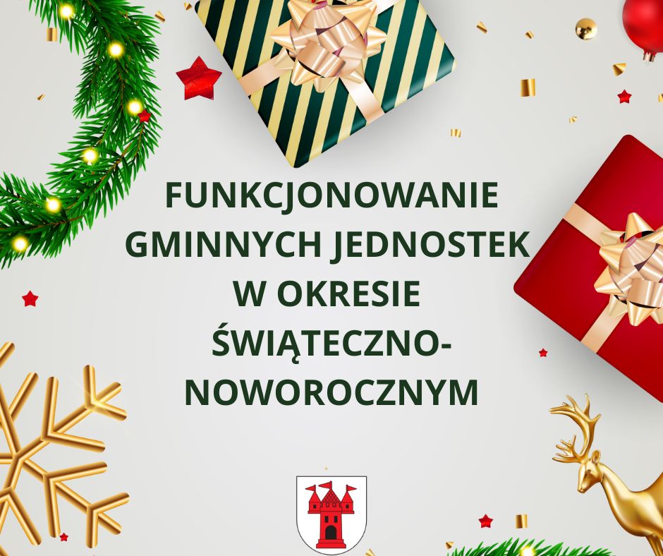 Funkcjonowanie jednostek gminnych w okresie świąteczno-noworocznym:
